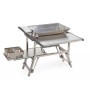 Outdoor camping picnic folding aluminum portable BBQ barbecue grill table