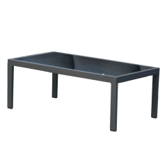 YOHO Outdoor Furniture Big corner Sofa Set Garden Patio Aluminum sectional Sofa Set With Table