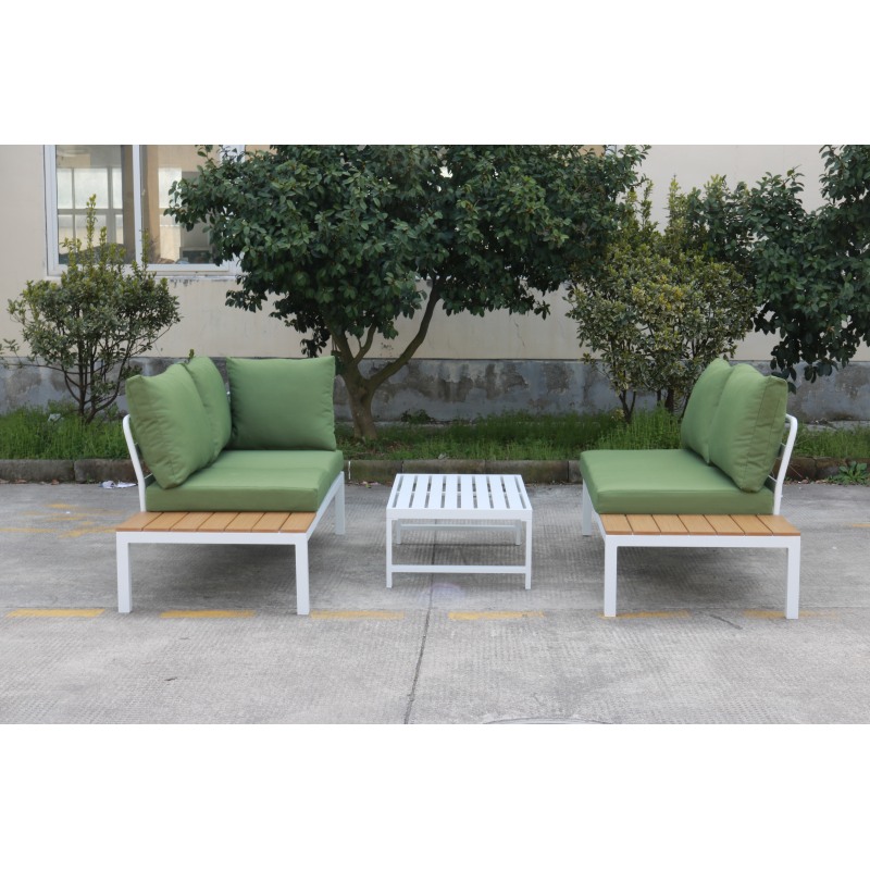 New Design Aluminum frame Furniture Outdoor Patio  Multi-function L-shape Sofa