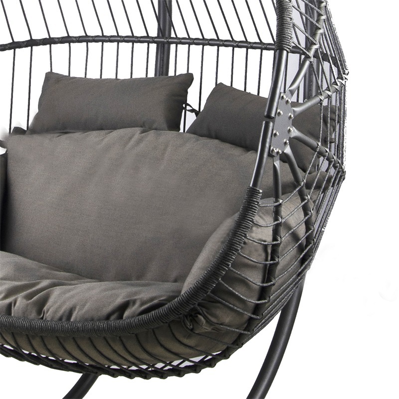 Yoho Hot Sale High Quality hanging patio swing chair outdoor Garden Swing chair kids hanging egg chair with stand