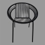 YOHO Wholesale Outdoor Garden Rope Woven Aluminum Single Chair Bistro Cafe Party Stackable Rattan chair