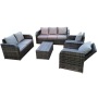 Yoho  high quality garden sofa sets rattan outdoor sofa set rattan wicker sofa set