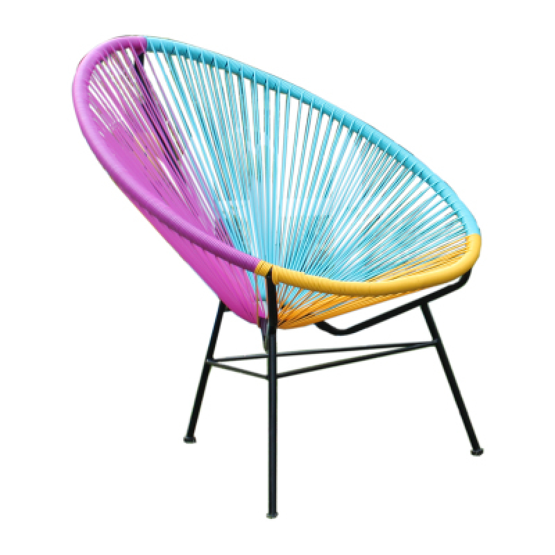 YOHO Acapulco chair Garden Balcony Beach KD Colorful Leisure Chair Outdoor Lounger Rattan Acapulco Chair