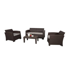2018 Trend Injection Full PP Outdoor Garden Sofa Set In Wicker Looking