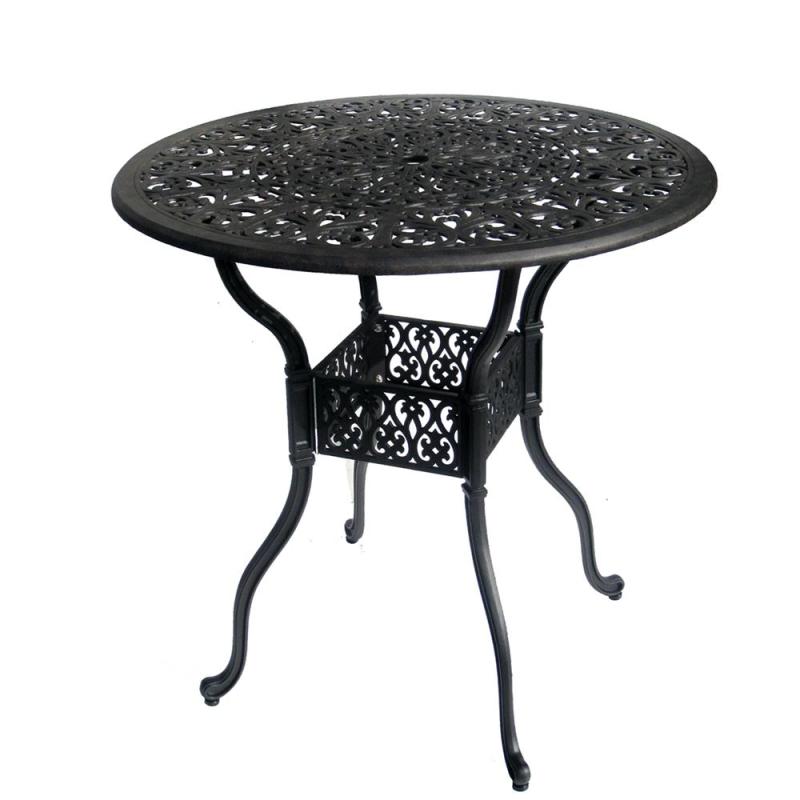 Mosaic Outdoor Backyard Round Table with fire pit