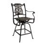 Outdoor Furniture  Garden Premium Cast Aluminum Wheeled Chaise Lounger
