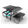 Fully functional stainless steel BBQ grill all aluminum Alloy table body gas stove and BBQ grill