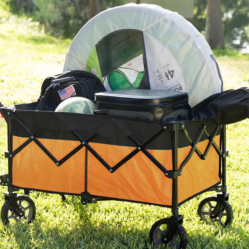 Adjustable Folding Custom OEM Collapsible Outdoor Garden Picnic Trolley Wagon Camping Cart Utility Car Wagon