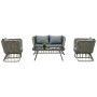 New model patio furniture sofa sets conversation loveseat chair set rope outdoor furniture