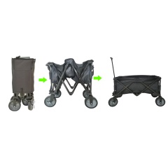 Outdoor Garden Patio Leisure Foldable Beach Camping  Wagon Easy to carry and large storage space Cart