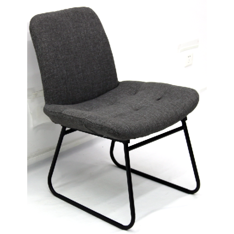Outdoor Garden Modern Dining single sofa Dining Chair Balcony Set with back lazy chair Aluminum frame with quick dry sponge
