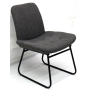 Outdoor Garden Modern Dining single sofa Dining Chair Balcony Set with back lazy chair Aluminum frame with quick dry sponge