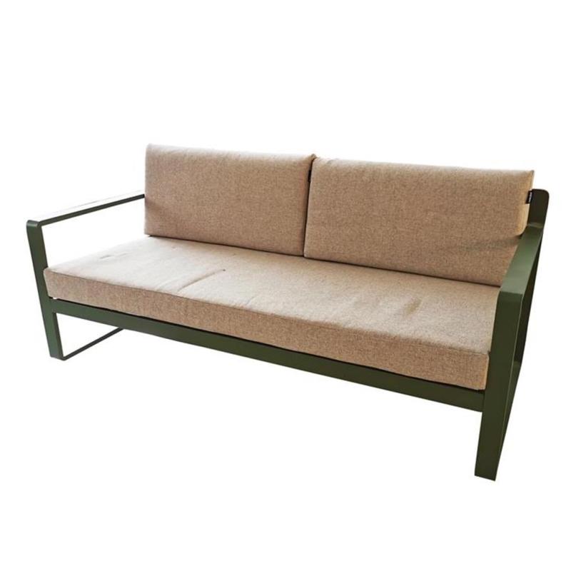 Outdoor Garden Patio Classic Leisure Aluminum Bench Long Chair Patio Sofa with Back