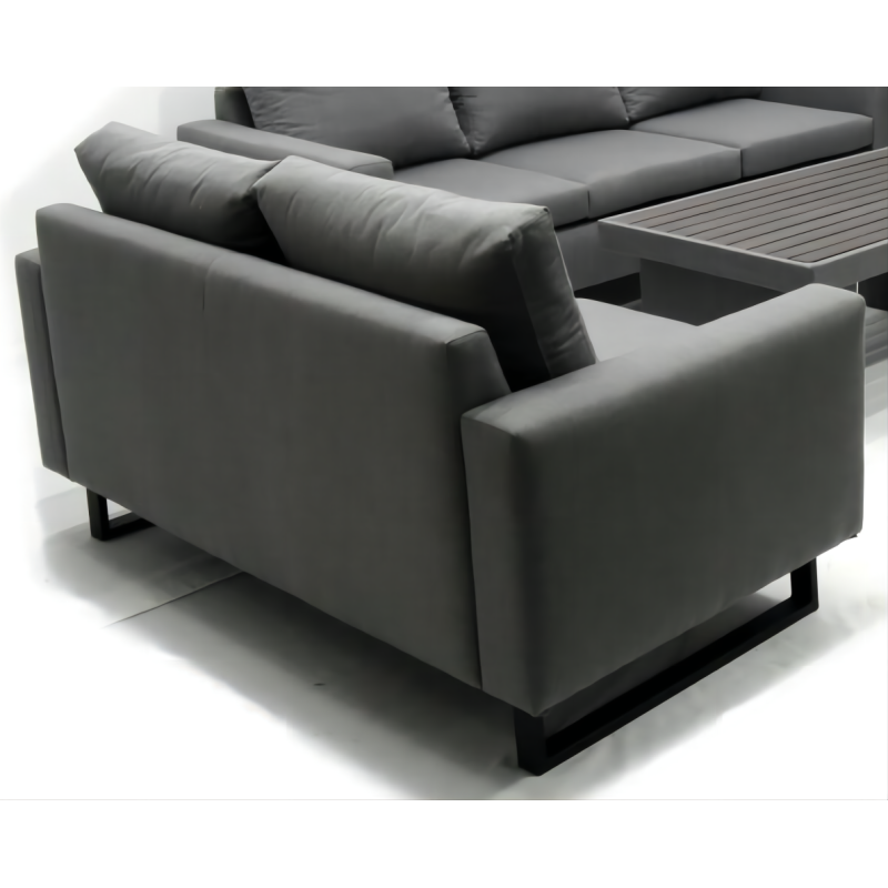 7 Modern simple sofa pcs aluminum set with powder coating Garden Partio Indoor living room conversation sofa set