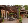 Cast aluminum furniture outdoor patio 7pc dining set all aluminum table and chairs
