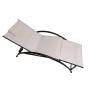 Outdoor Poolside Garden Beach Patio Metal Frame Multi-fuctional Fitness Sun lounger RECLINER fOLDING