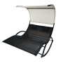 YOHO 2 person outdoor swing bed with curtains