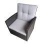 Yoho hot sale patio sofa set for garden oval rattan sofa patio modern rattan leather sofa
