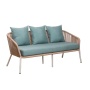 Yoho In Stock Luxury Sectional Garden Aluminum frame 3pcs L-shaped Rope corner sofa set