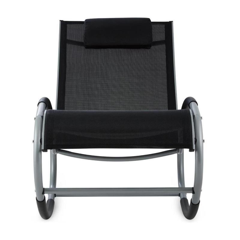 YOHO cheap Outdoor Garden Patio Modern Lightweight Aluminum Tube Reclining swivel Rocking chair