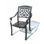 New Arrival Antique Style Cast Aluminum Chair Outdoor Public Garden chair Aluminum Frame Chair