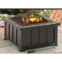YOHO Wholesale natural gas corner electronic Gas burner propane or butane gas outdoor smokeless firepit table