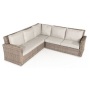 Modern Rattan outdoor sofa garden furniture set semi circle garden sofa rattan outdoor aluminium furniture sets