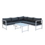 Modern patio outdoor aluminum sofa garden furniture aluminum corner sofa set