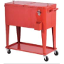 YOHO Hot Sale Metal Camping/Party cooler cart Beverage /beer/wine/drink cooler Ice Bucket with storage lid