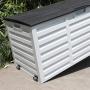 Outdoor garden patio  metal UV protected and Lockable lid KD storage box
