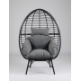 Luxury Hot Sale Steel Standing Egg Chair Outdoor Furniture Wicker Egg Chair