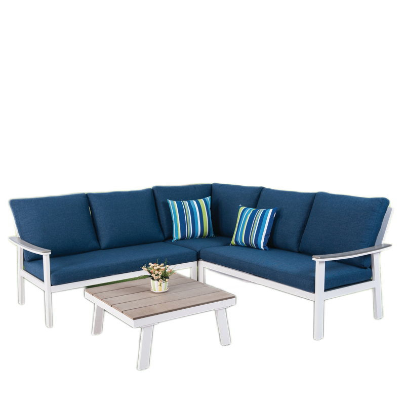 Outdoor simple sofa setAluminum Frame Garden Furniture metal sofa leisure chair