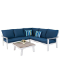 Outdoor simple sofa setAluminum Frame Garden Furniture metal sofa leisure chair