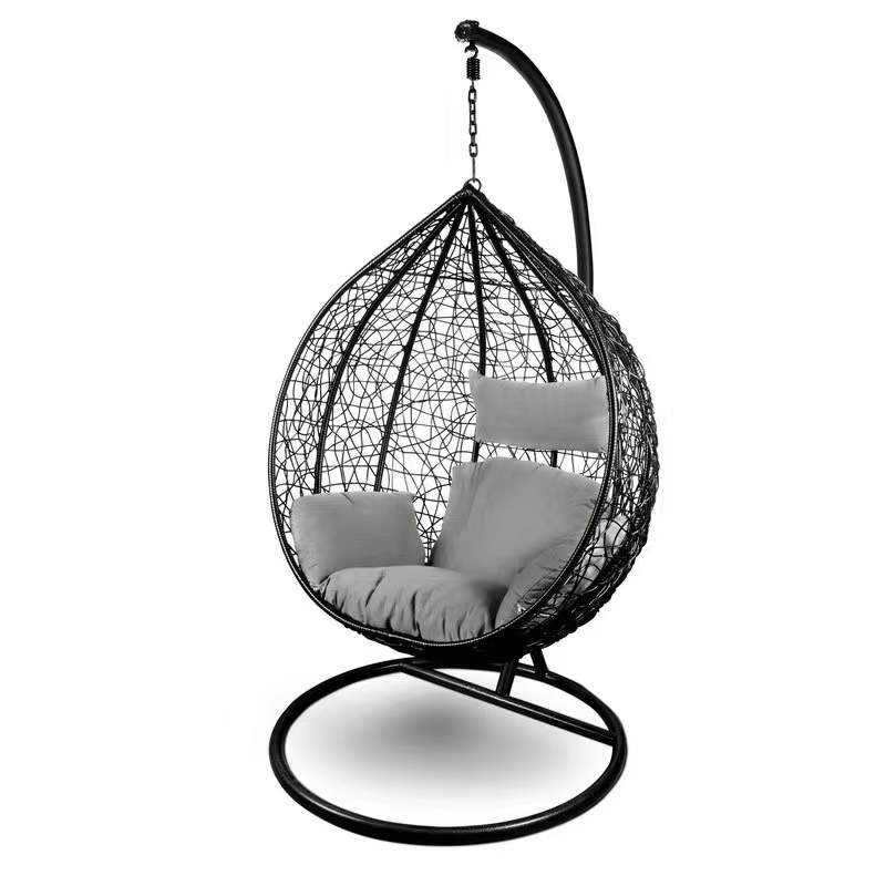 Yoho High Quality Patio Swings Egg Chair Wicker Rattan Swing Seat Furniture Outdoor Patio Swing Chair With Bed Design