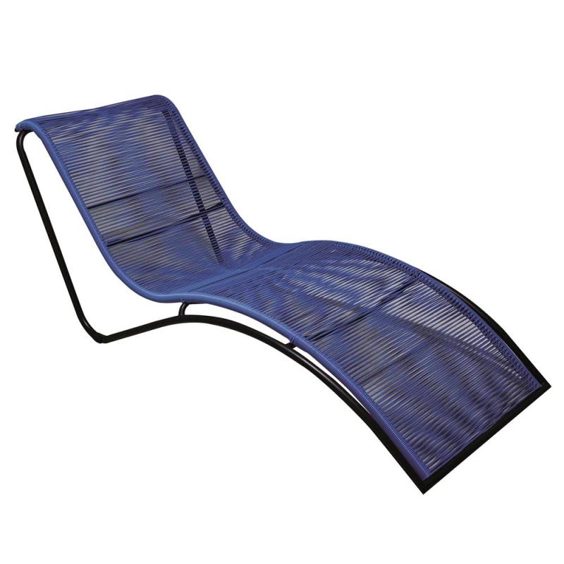 Outdoor round  wicker weaving  steel  frame  promotional cheap chaise beach sun lounger