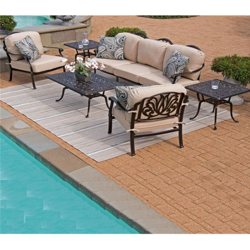 Noble house outdoor furniture  cast aluminum outdoor bronze dining set