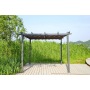 YOHO All Weather Outdoor Garden Gazebo Pergola Waterproof Opening Roof sunshade outdoor gazebo