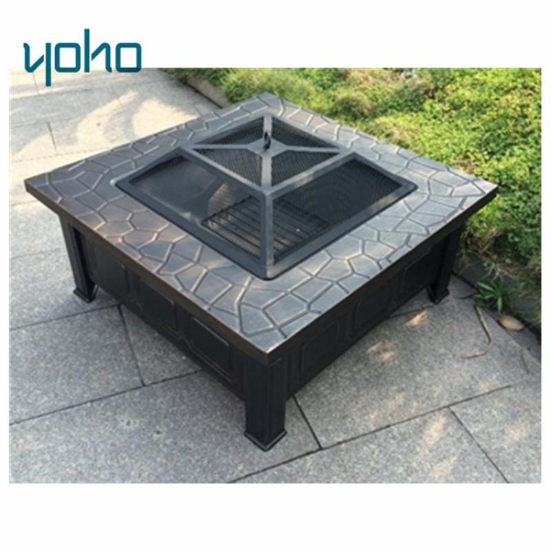 Cover round endless summer steel propane outdoor furniture fire pit table