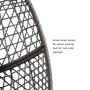 Yoho Hot Sale Full KD Outdoor Garden Patio egg chair swing High Quality Balcony hanging chair with waterproof cushion