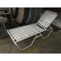 Outdoor Aluminum frame PVC strap hotel pool beach sun lounge chair
