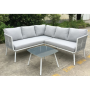 Outdoor Aluminum  sofa set aluminium frame  3 pcs KD sofa set
