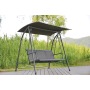 YOHO Cheap Garden Patio swings chair hanging 2 seats chair metal frame Patio swings with cushions with canopy