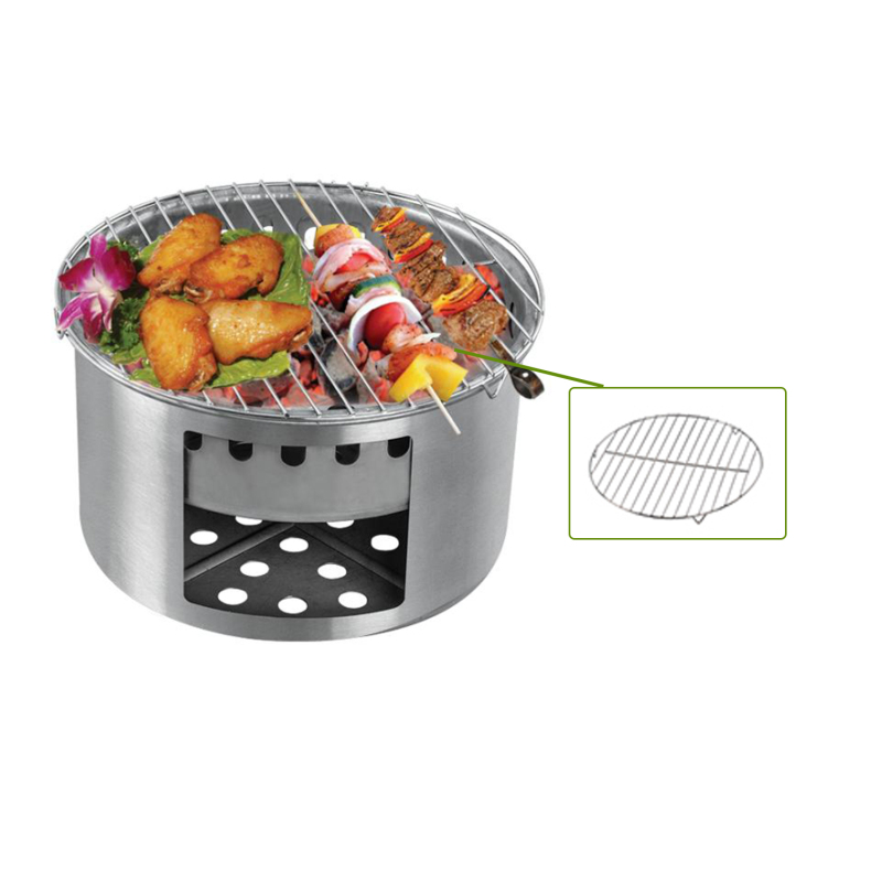 Camping Outdoor Fire Pits Portable Backyard  Smoke-less  Double Flame Fire Pit