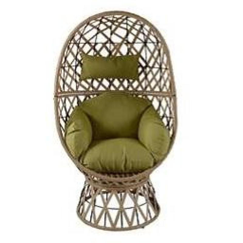 Patio Furniture Leisure Rattan Wicker Chair With Stand Egg Chair