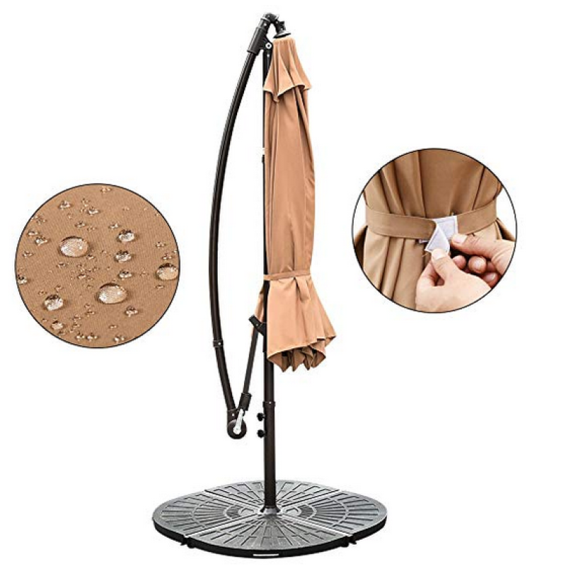 Sunshade parasol outdoor offset umbrella cantilever umbrella hanging patio umbrella with crank and cross base