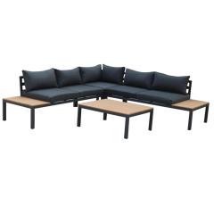 YOHO New arrival 4pcs MedernOutdoor sofa set Aluminum Frame Custom Garden Furniture cushioned Lounge Outdoor Couch Sofa Set