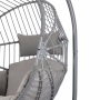 Yoho High Quality Hot sale Full KD Rattan swing chair Outdoor Garden Patio Bedroom hanging egg chair with cushion with stand