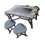 Outdoor garden patio  outdoor fire pit gas Burning bbq brazier charcoal fire pit table and chairs