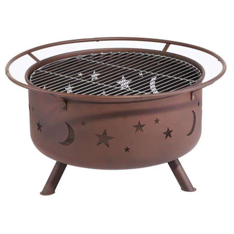 Wholesale Outdoor Patio Steel metal Outdoor Moon and Star Fire Pit with poker