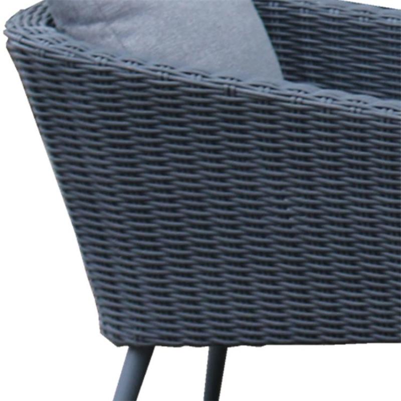 Hot selling garden sofa  wicker outdoor sofa set furniture  aluminium frame 4 pc sofa set